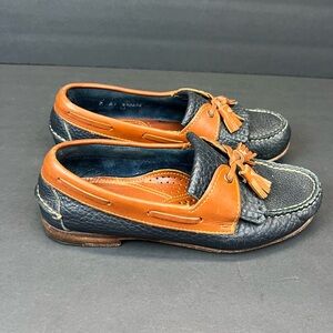 DOONEY & BOURKE AWL Black & British Tan Women's Boat Shoes Size 7B